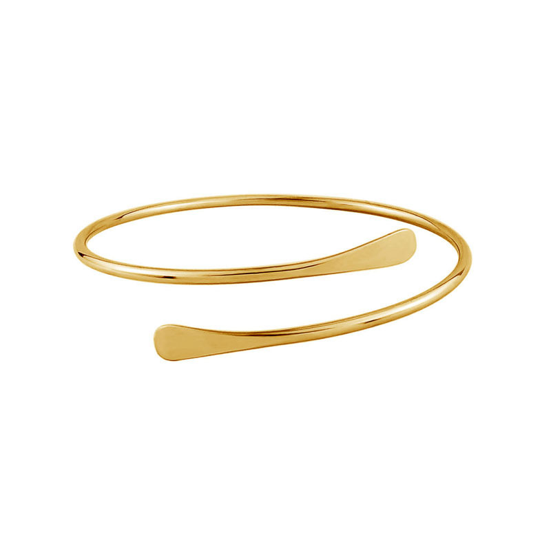 13:Golden two-ring arm ring