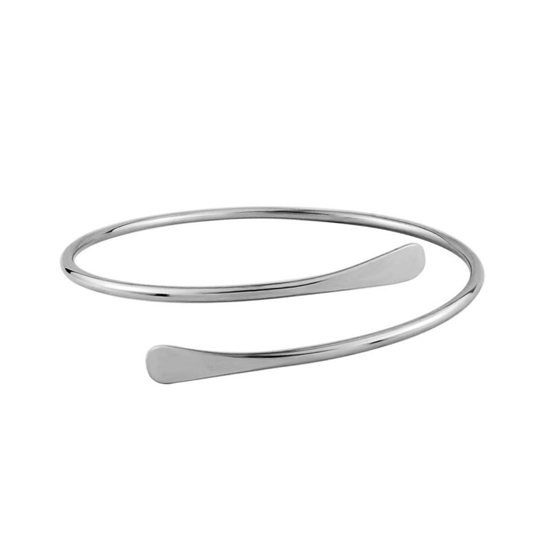 14:Silver two-ring arm ring