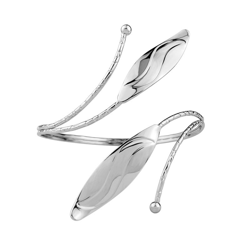 16:Silver leaf arm ring