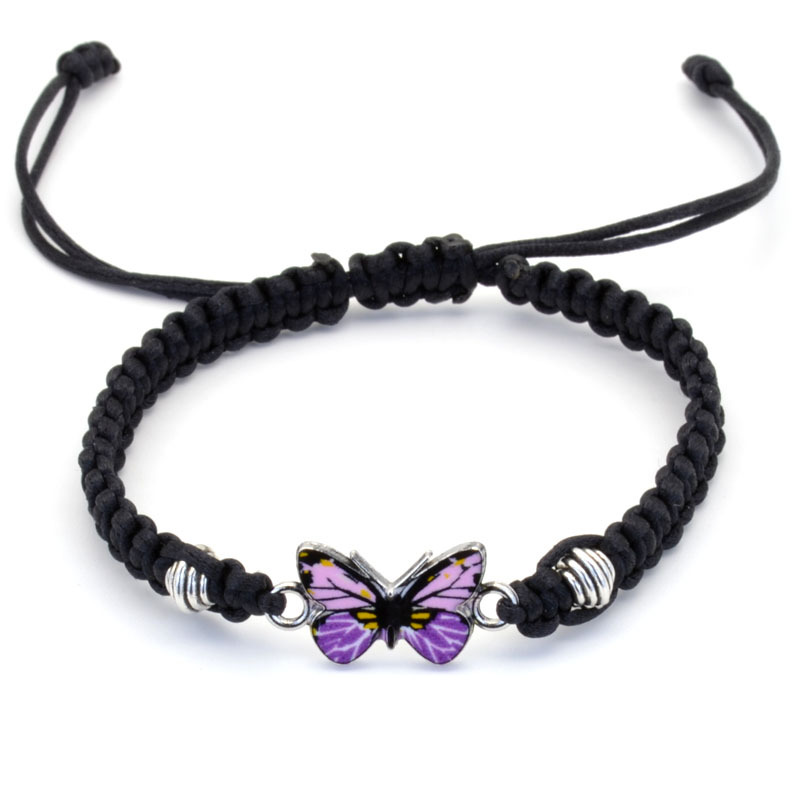 6:Black Line Purple Butterfly