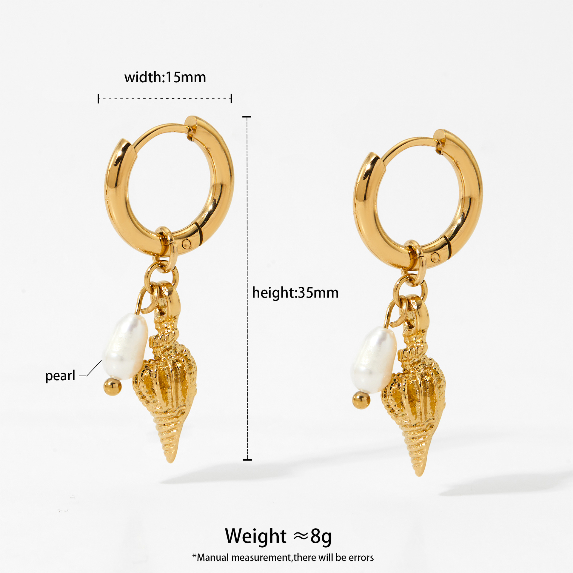 7:Small snail gold d3068