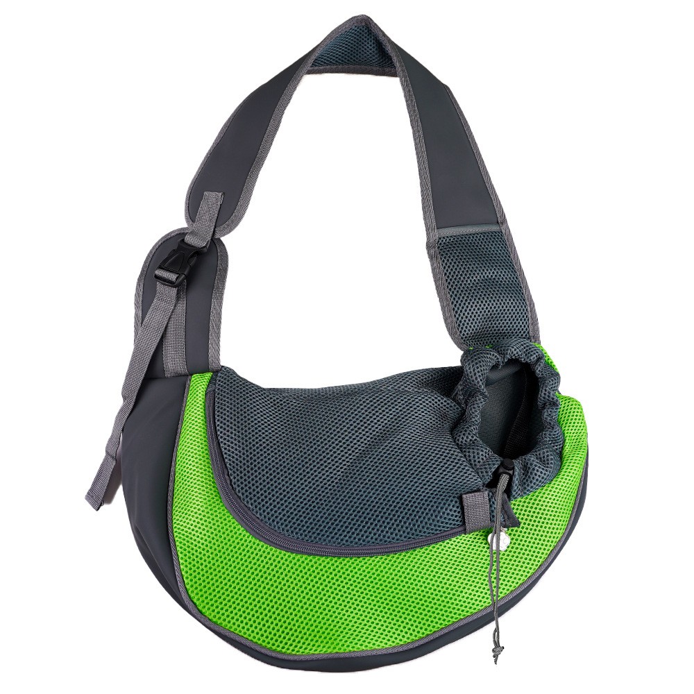 395 Fluorescent Green Mesh Crossbody Bag
