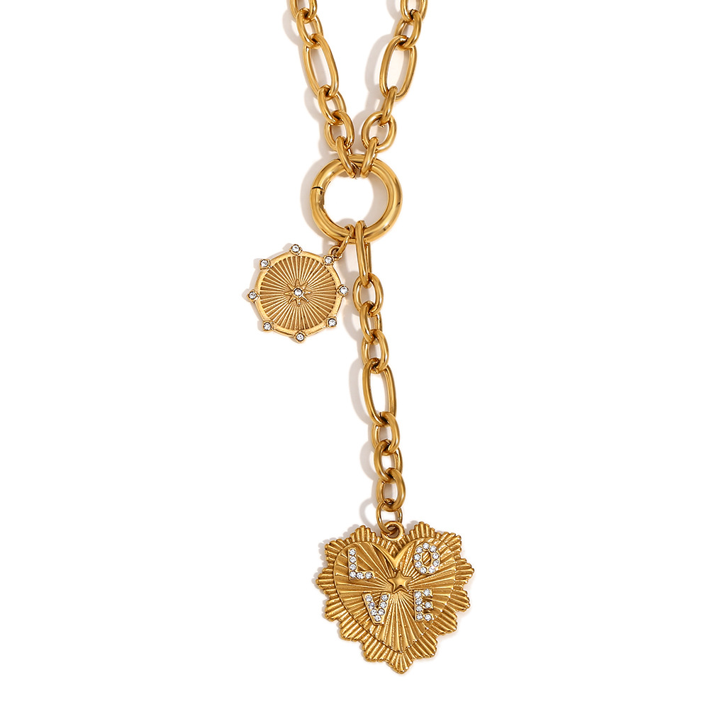 3:love pendant tassel necklace