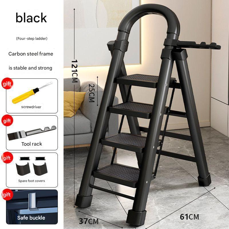 Black thick four steps