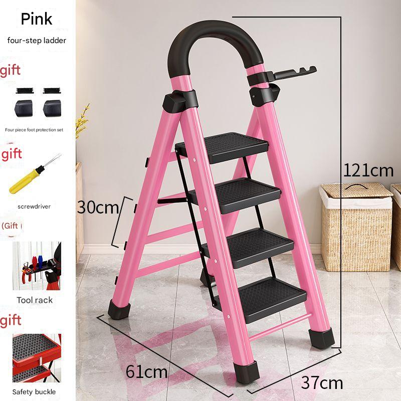 Pink thickened four steps