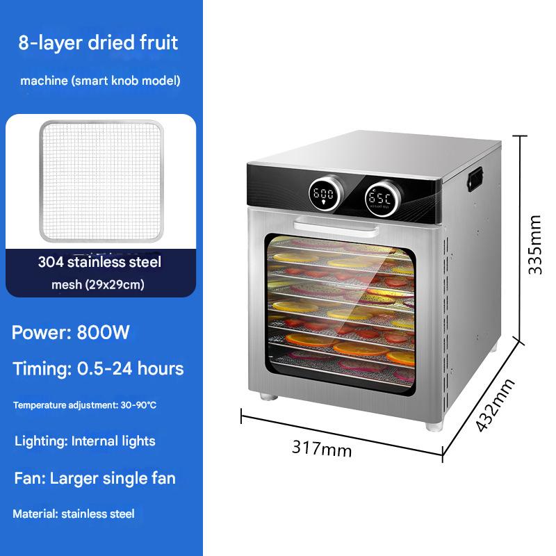 New arrival 8-layer smart knob dried fruit machine
