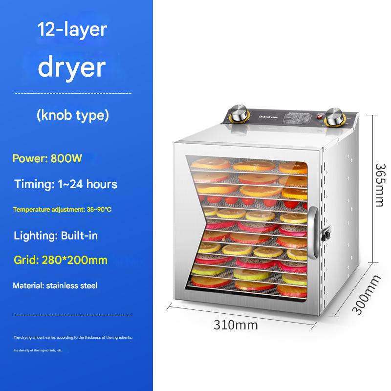 12 layer knob dried fruit machine