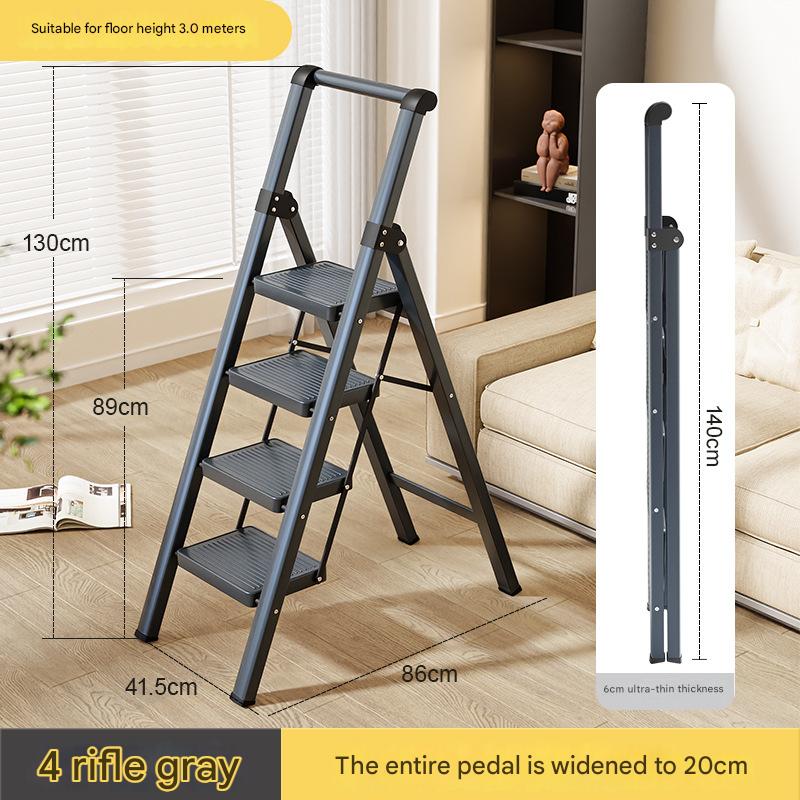 grey 4-step ladder