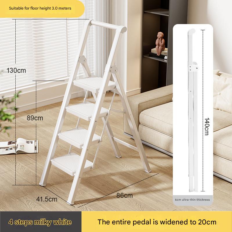 white 3-step ladder