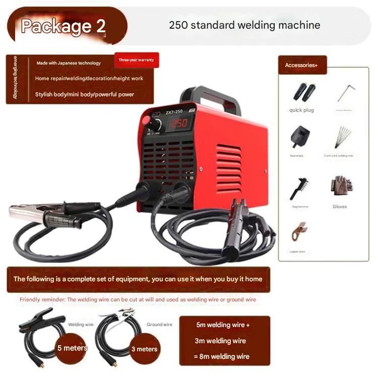 A complete set of 250 electric welding machines, 8 meters in length