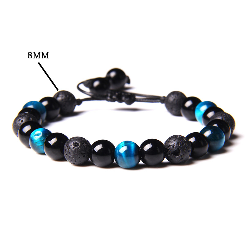 25:Sapphire Blue Tiger volcanic stone