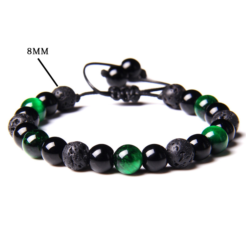 26:Green Tiger eye volcanic stone