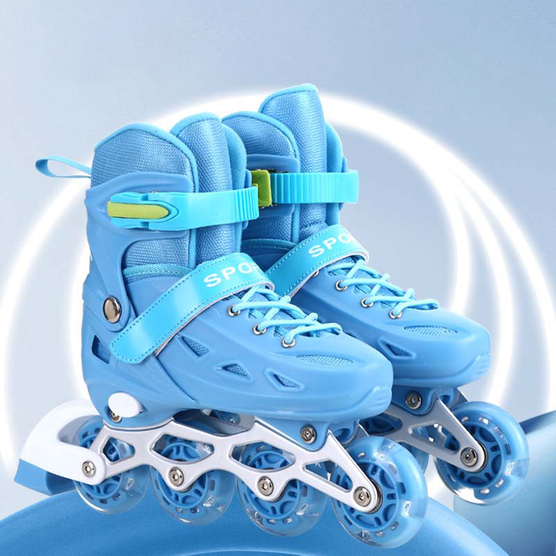 Standard style without sparkle - a pair of sky blue shoes