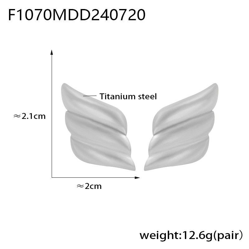 7:F1070-steel color earrings