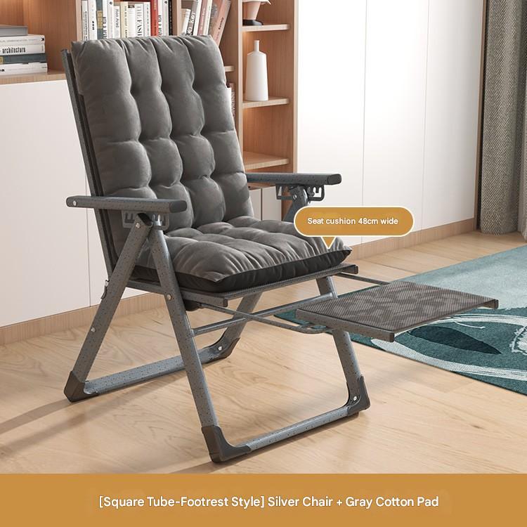 silver grey cotton mat with footrest