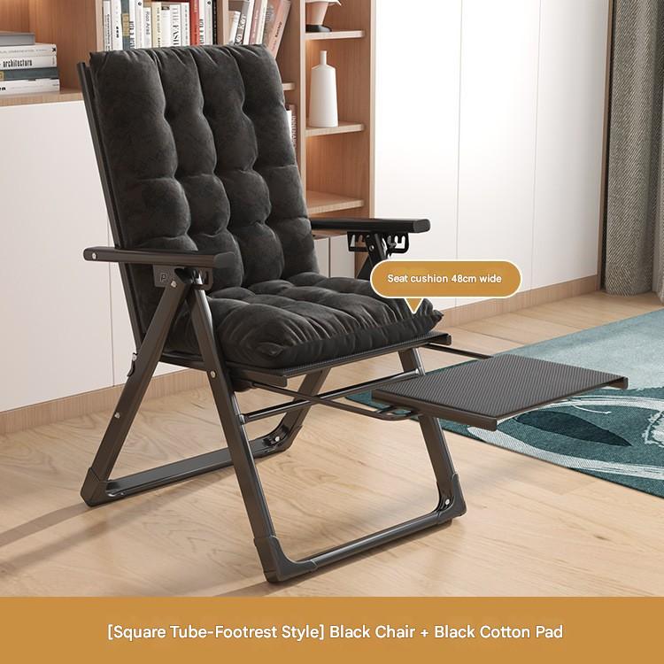 black black cotton mat with footrest