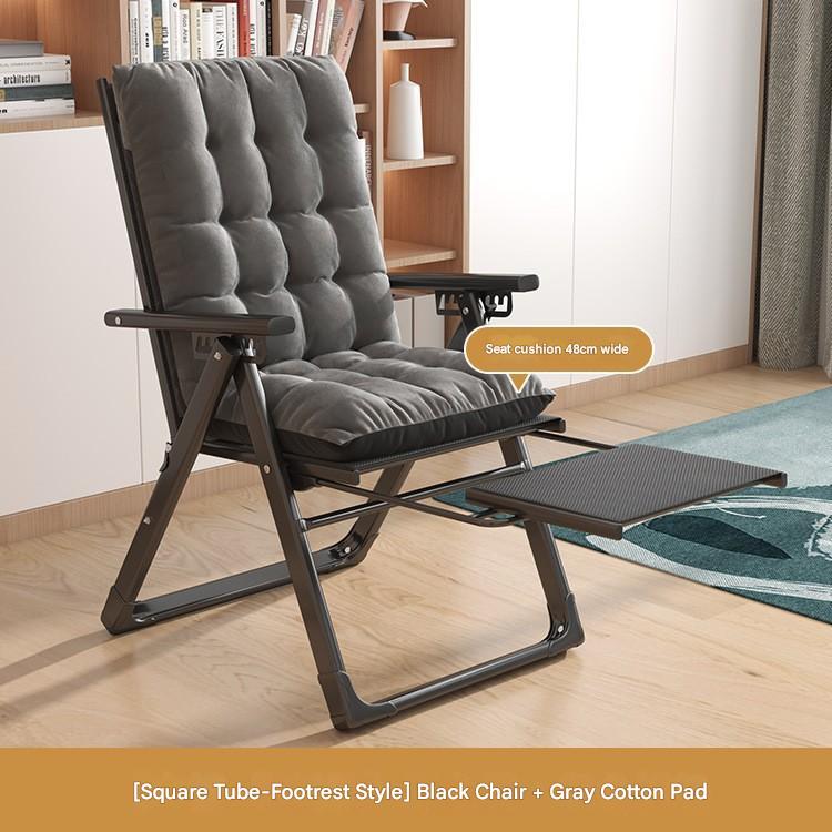 black grey cotton mat with footrest