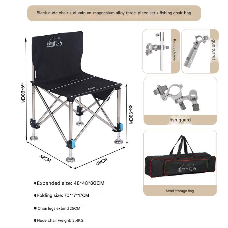 Black chair   bag   three-piece set