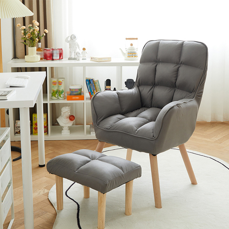 Dark gray with footrest