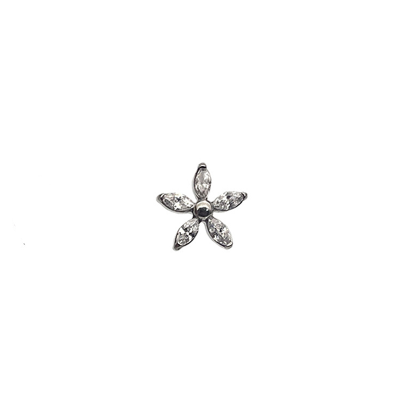 1:White zirconium five petals (tooth 0.9mm)