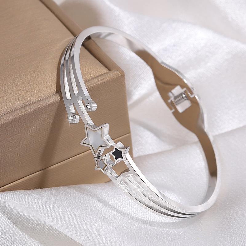 2:Silver meteor open bracelet