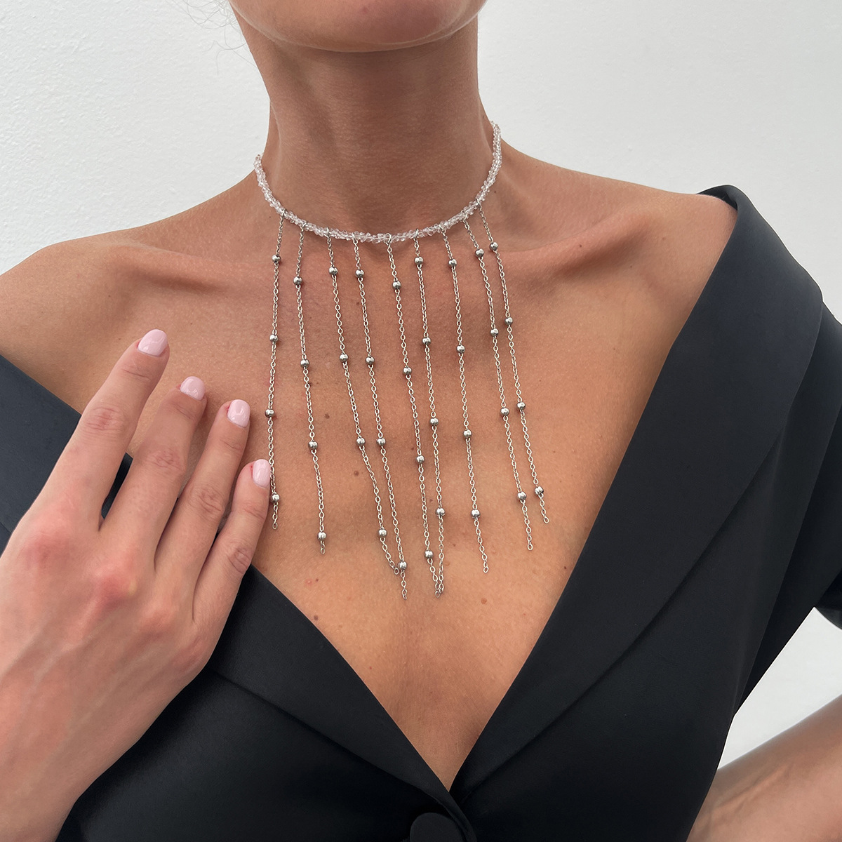 3:03 necklace white k 7198