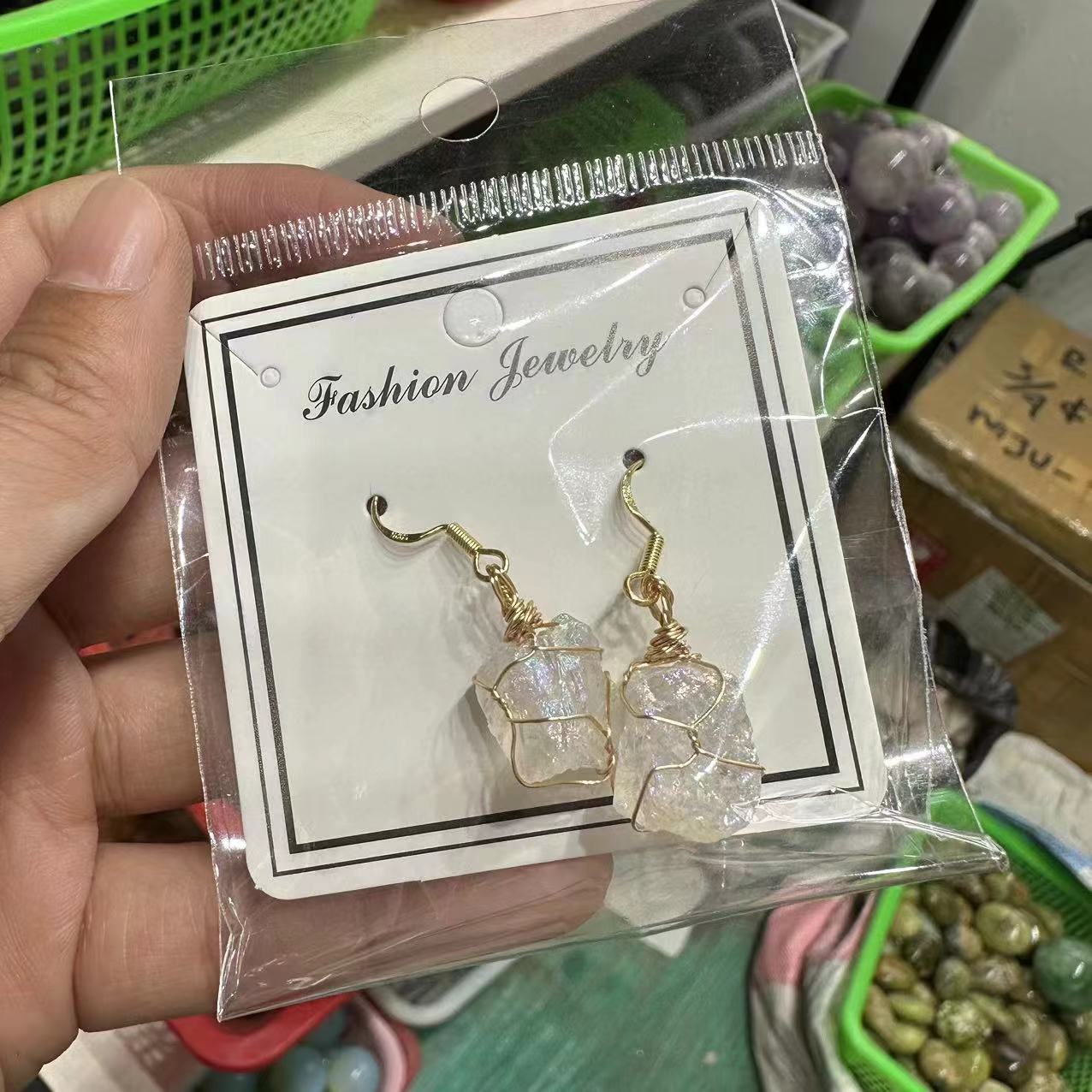 1:Electroplated white crystal