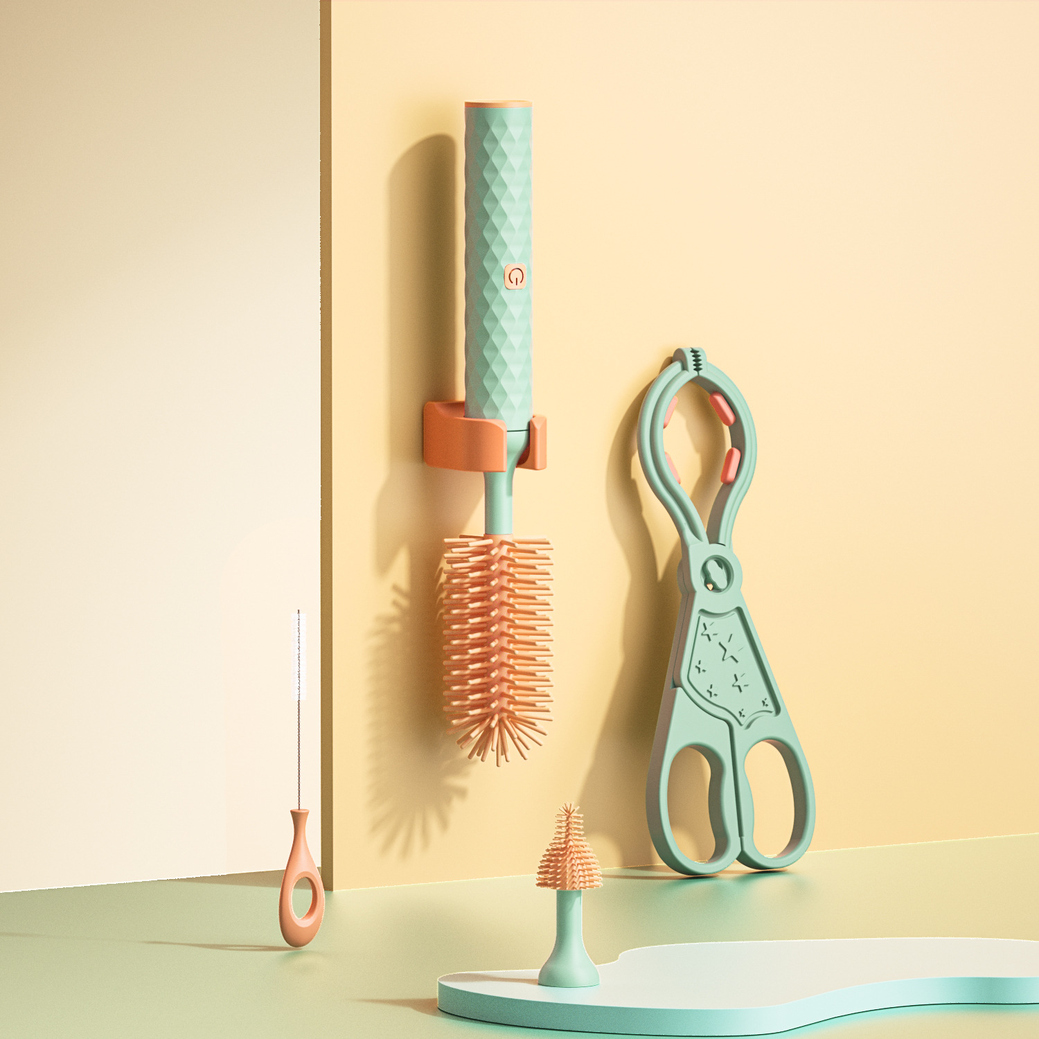 Green four-piece set (with lithium battery)