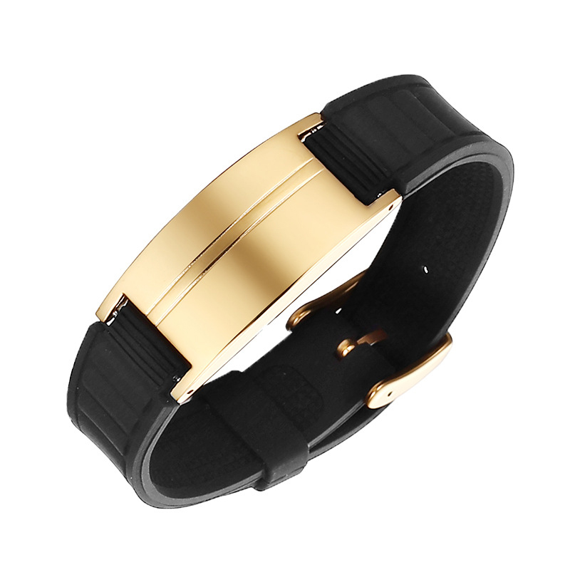 7:Gold black strap bread magnetic