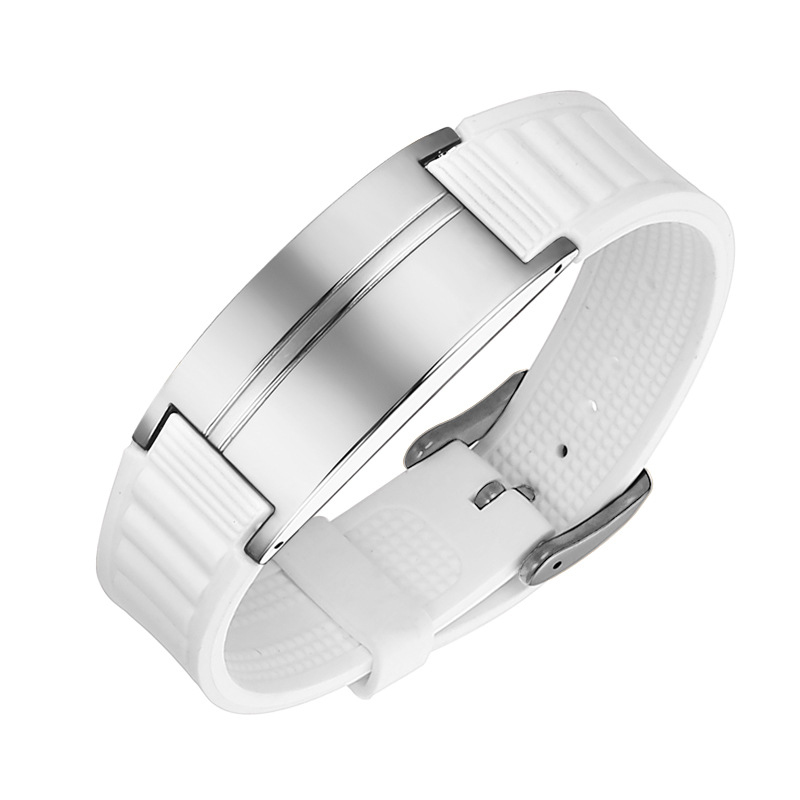 11:Steel color white strap bread magnetic
