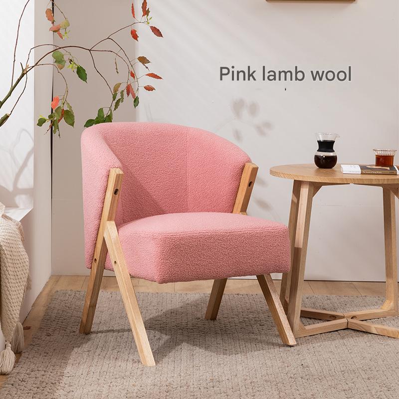 Pink lamb wool