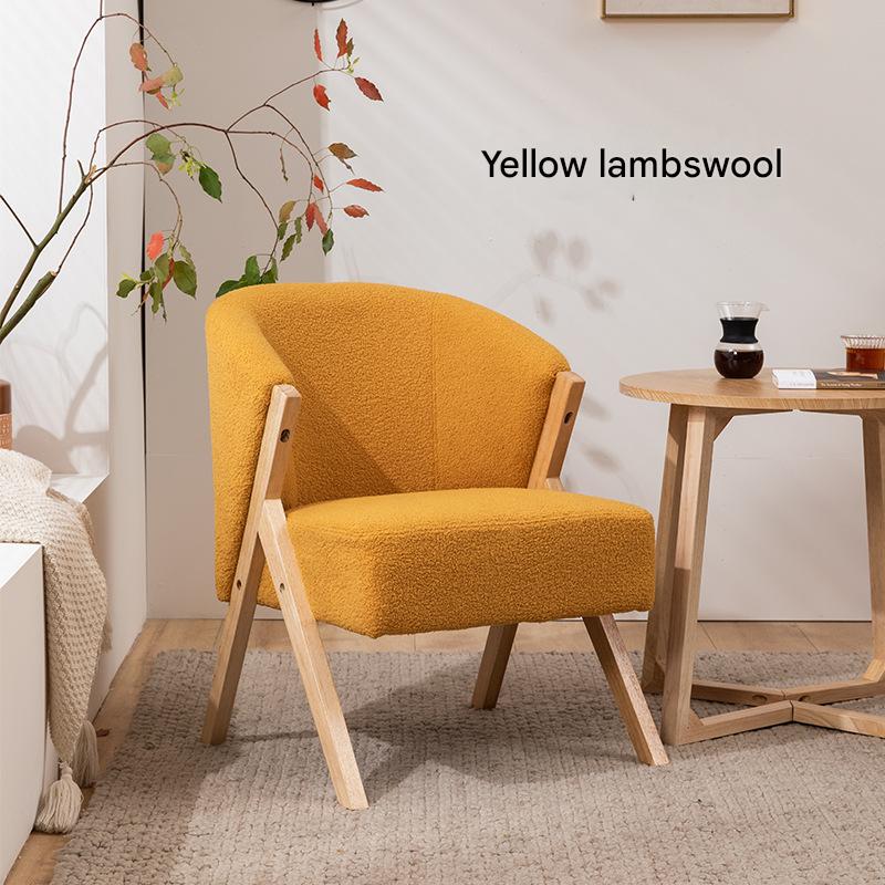 Yellow lamb wool