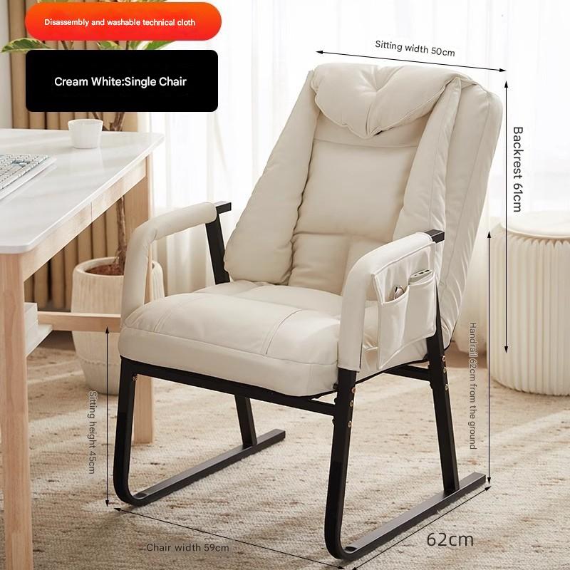 [technical cloth] cream white - single chair