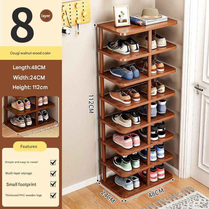 [eight-layer model] large fir walnut color 48*24*112cm