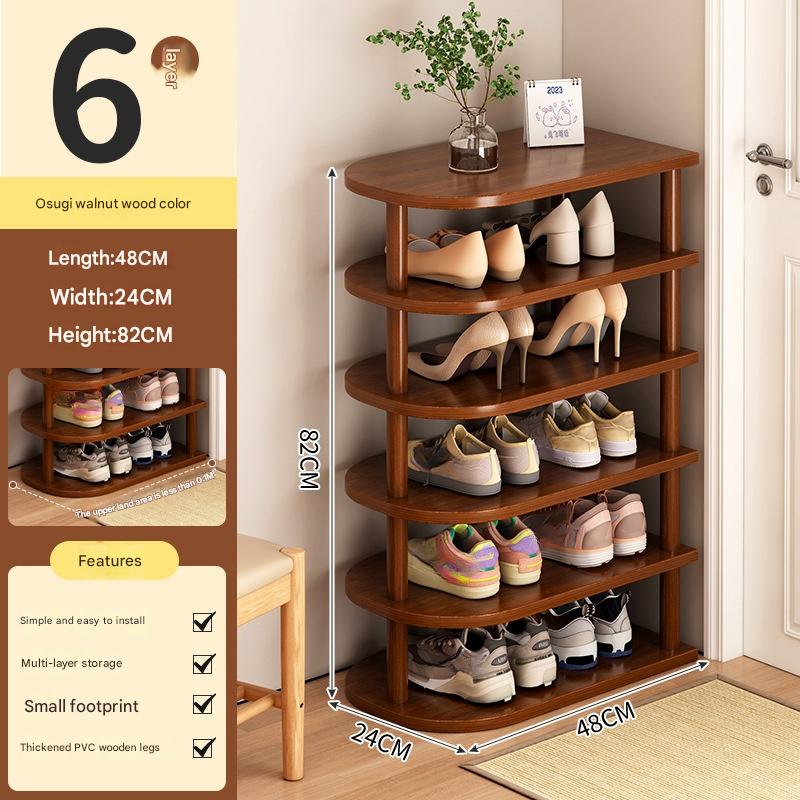 [six-layer model] large fir walnut color 48*24*82cm