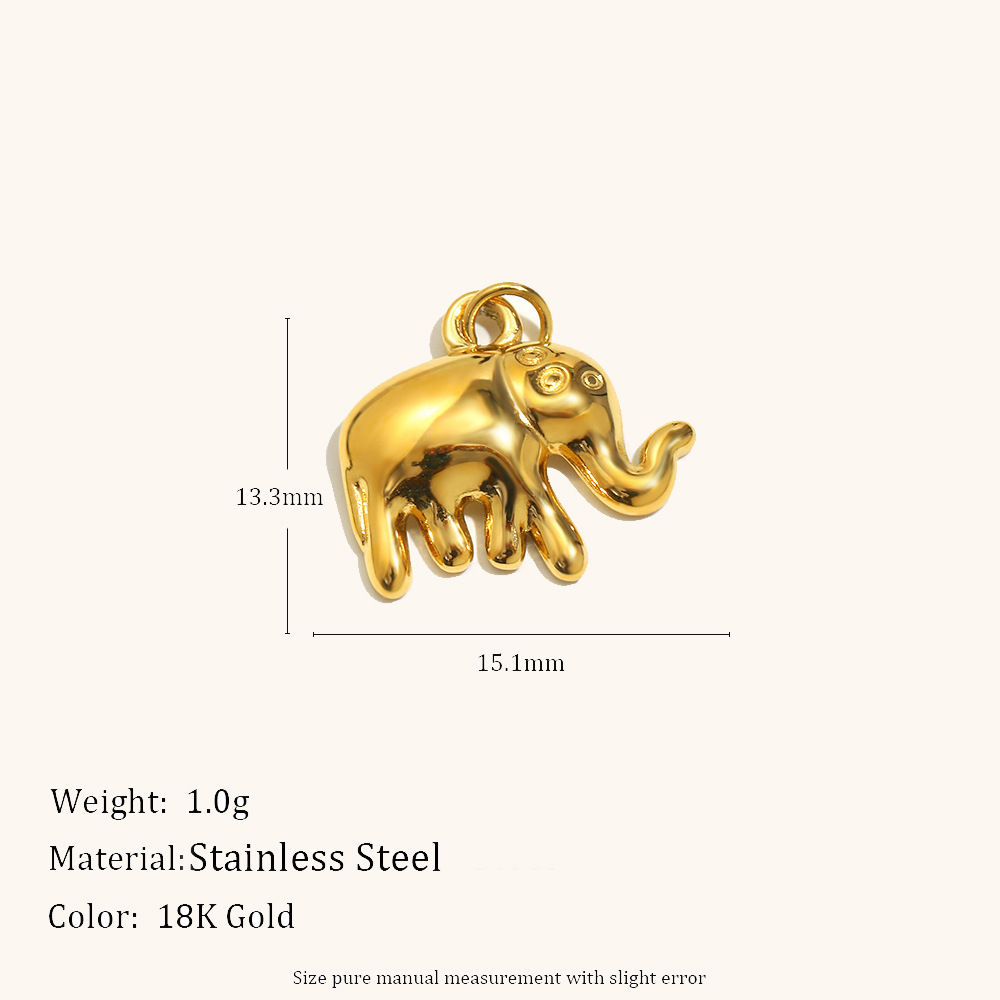 5:Elephant pendant-gold