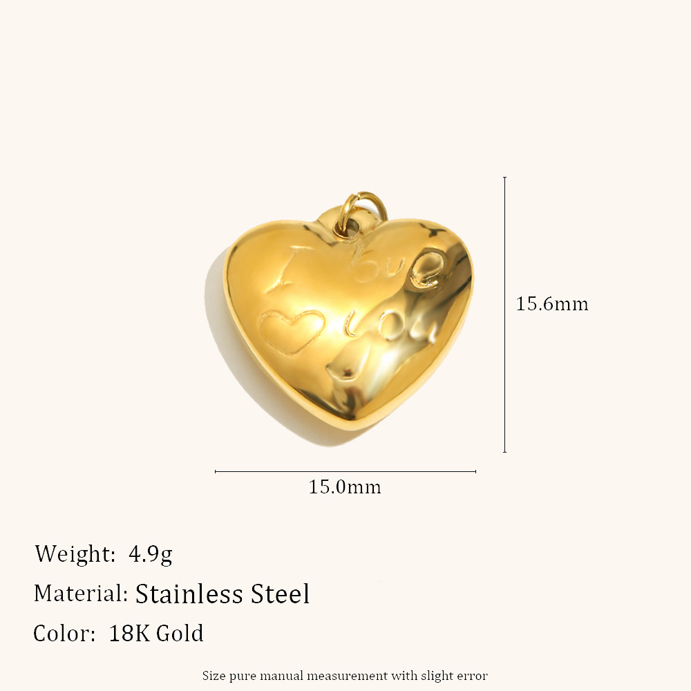 7:Love pendant-gold