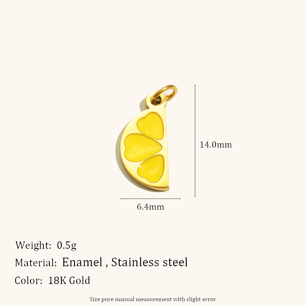 16:Semi-circle flower pendant-gold