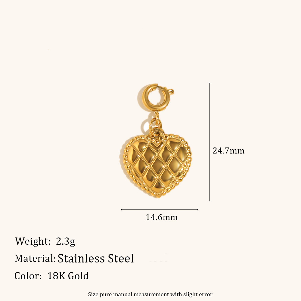 Love bag pendant-gold