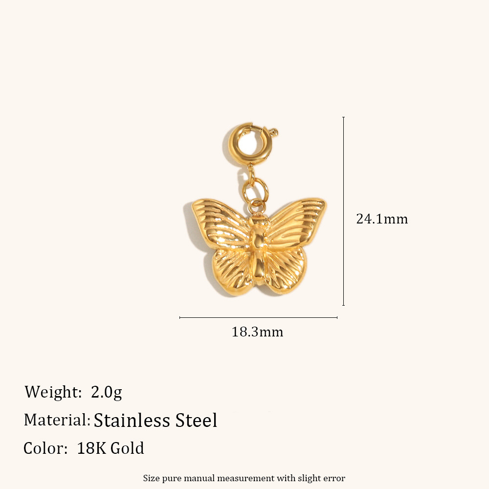 Butterfly pendant-gold-2