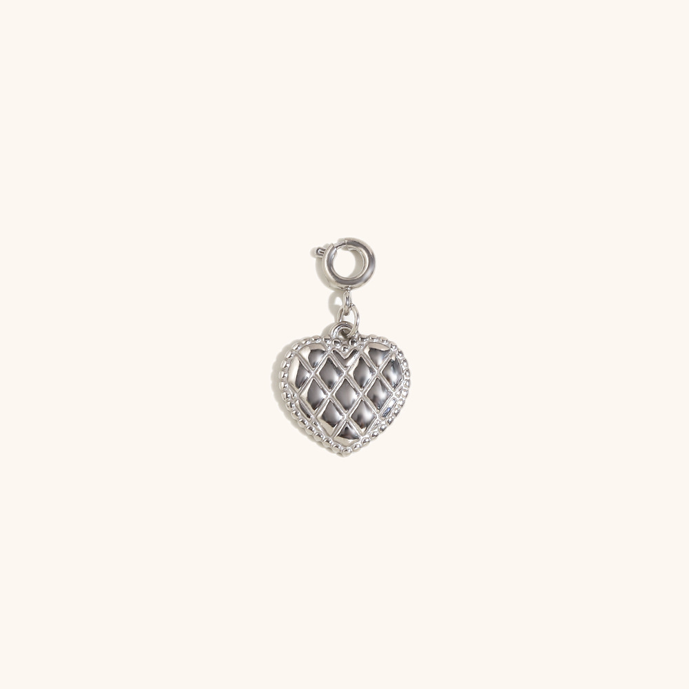 8:Love bag pendant-steel color