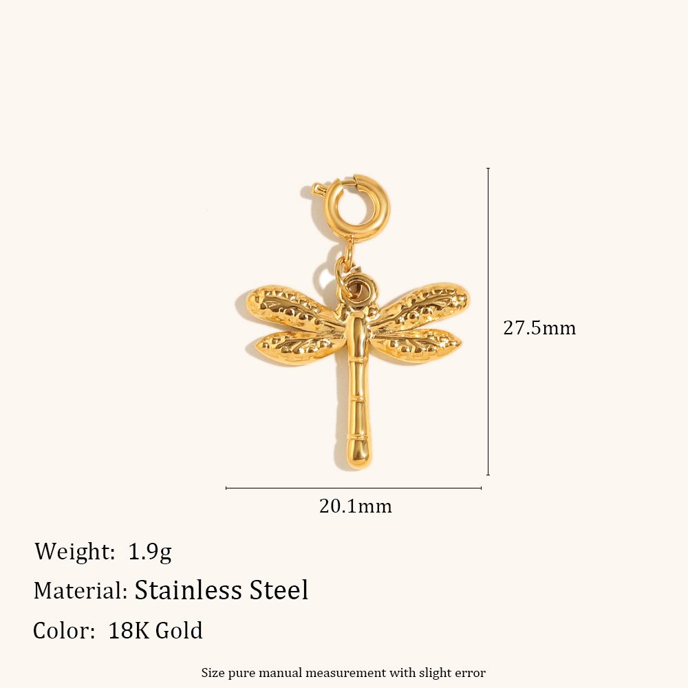 13:Dragonfly pendant-gold