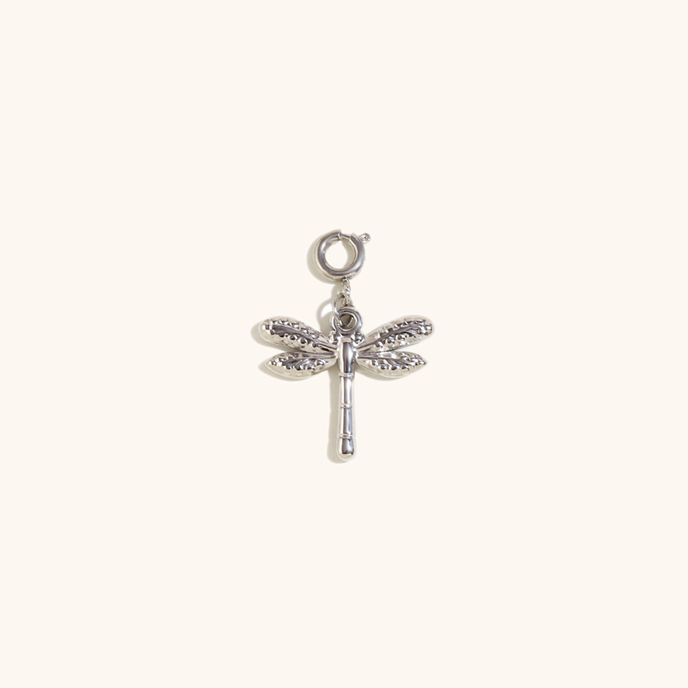 14:Dragonfly pendant-steel color
