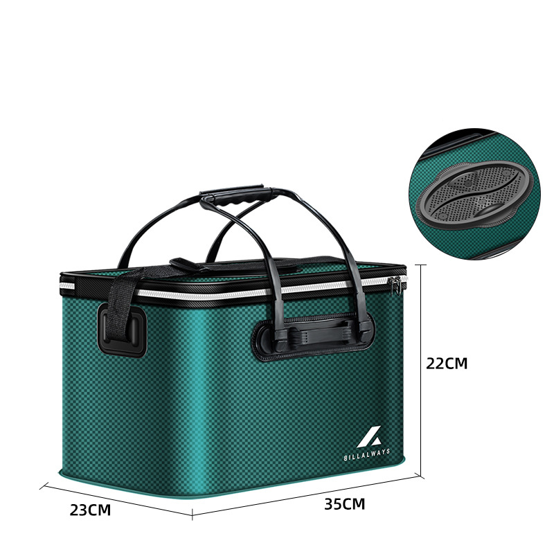 [automatic fish projection model] 35cm dark green carbon pattern