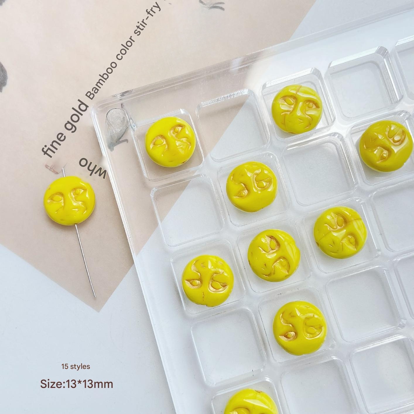 3:16 types of green smiling face (1 piece)