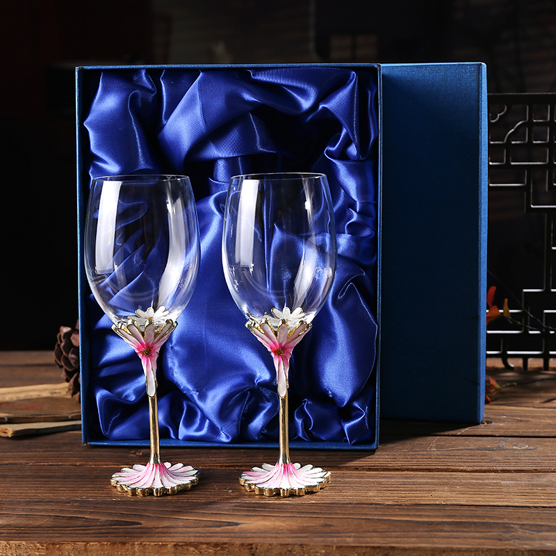 Pink 2 glass gift box