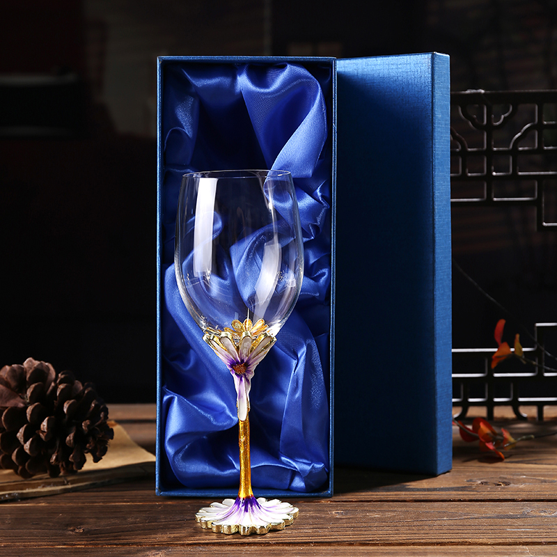 Purple 1 glass gift box