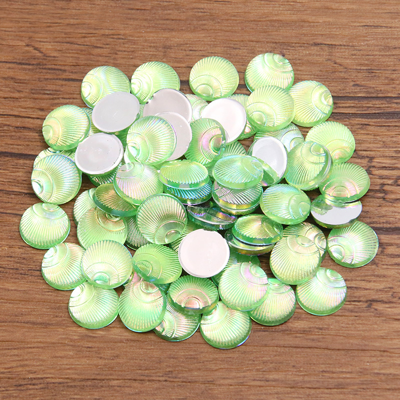 5:Green round 10mm 0.1g