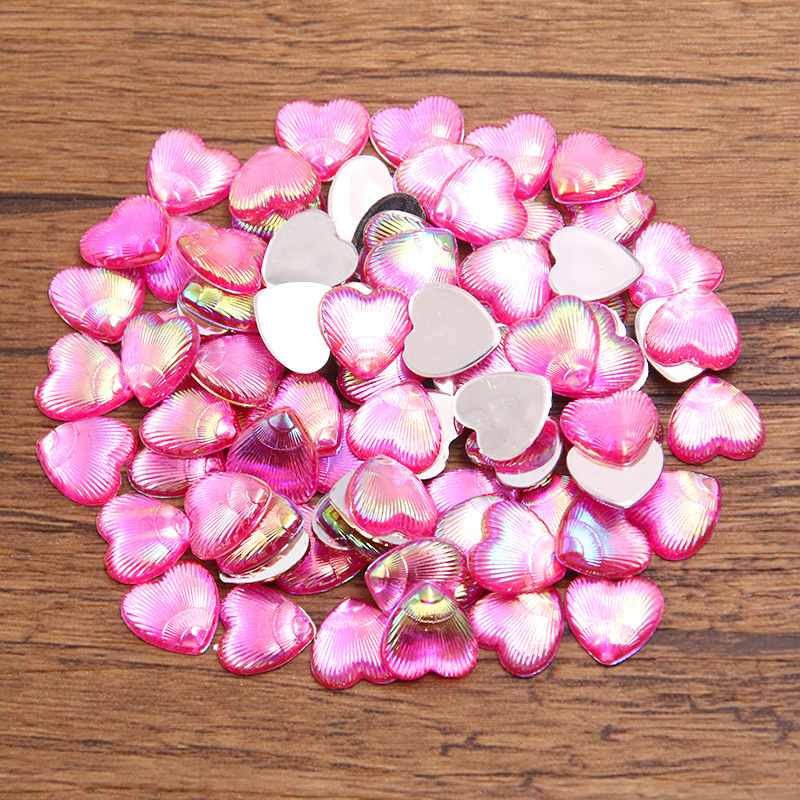 11:Rose red heart 10mm 0.1g