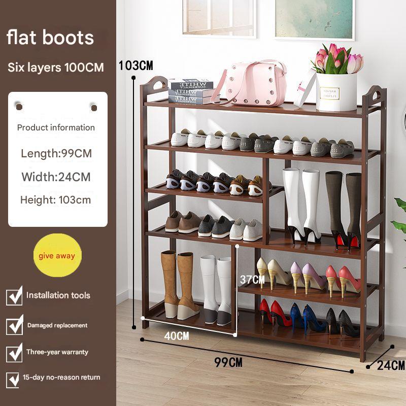 Six layers 100cm long [double boots] (brown)